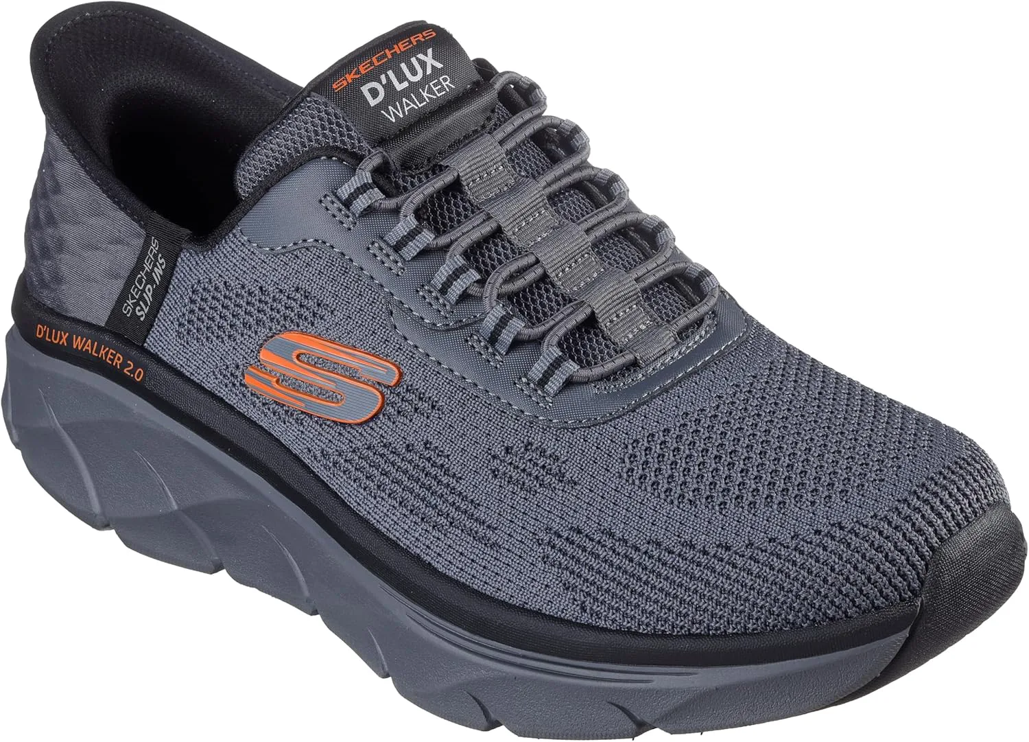 Мужские кроссовки Skechers D'Lux Walker Rezinate с легким надеванием без использования рук — фото 4