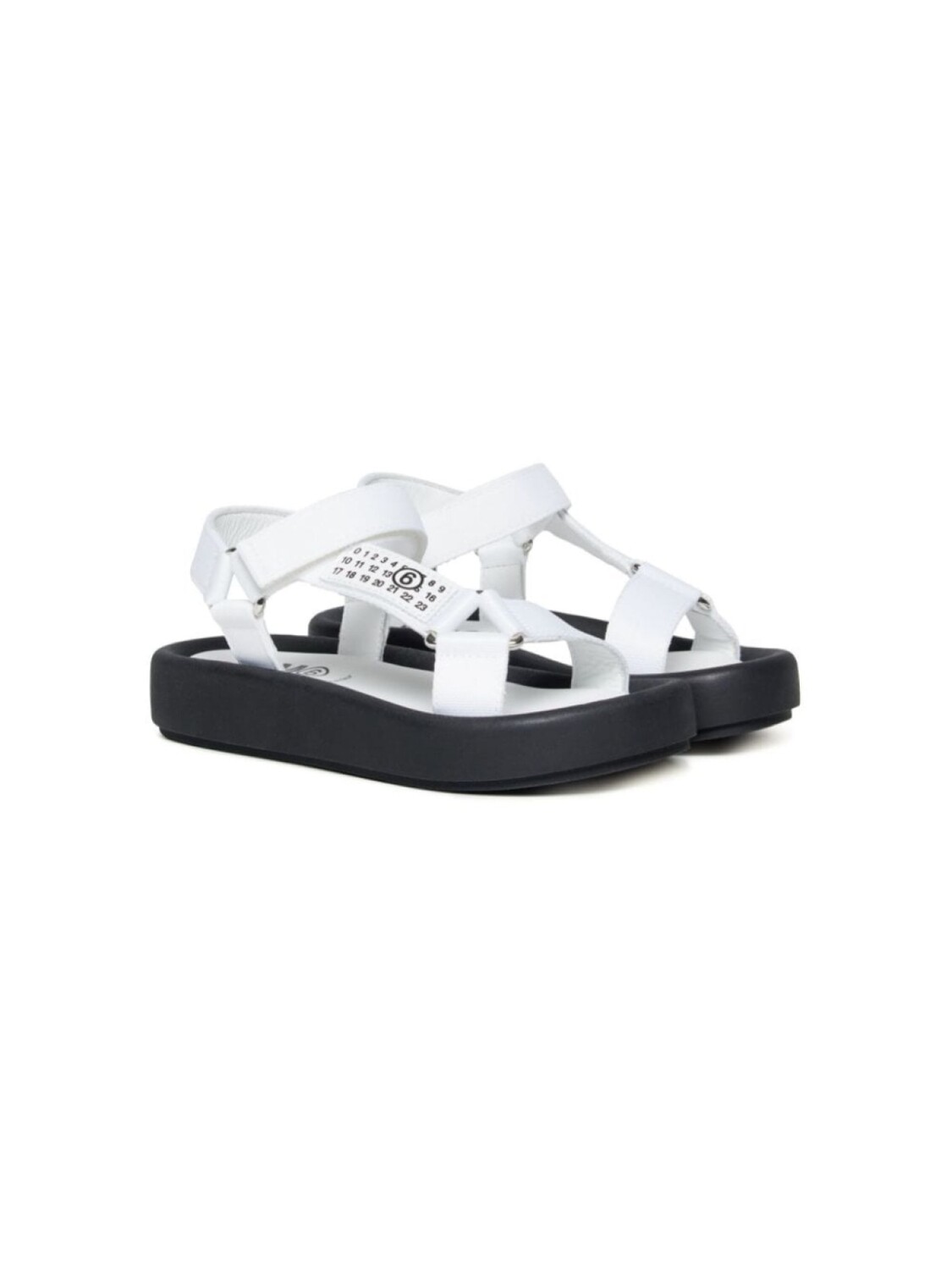 

MM6 Maison Margiela Kids сандалии с цветочным узором, белый