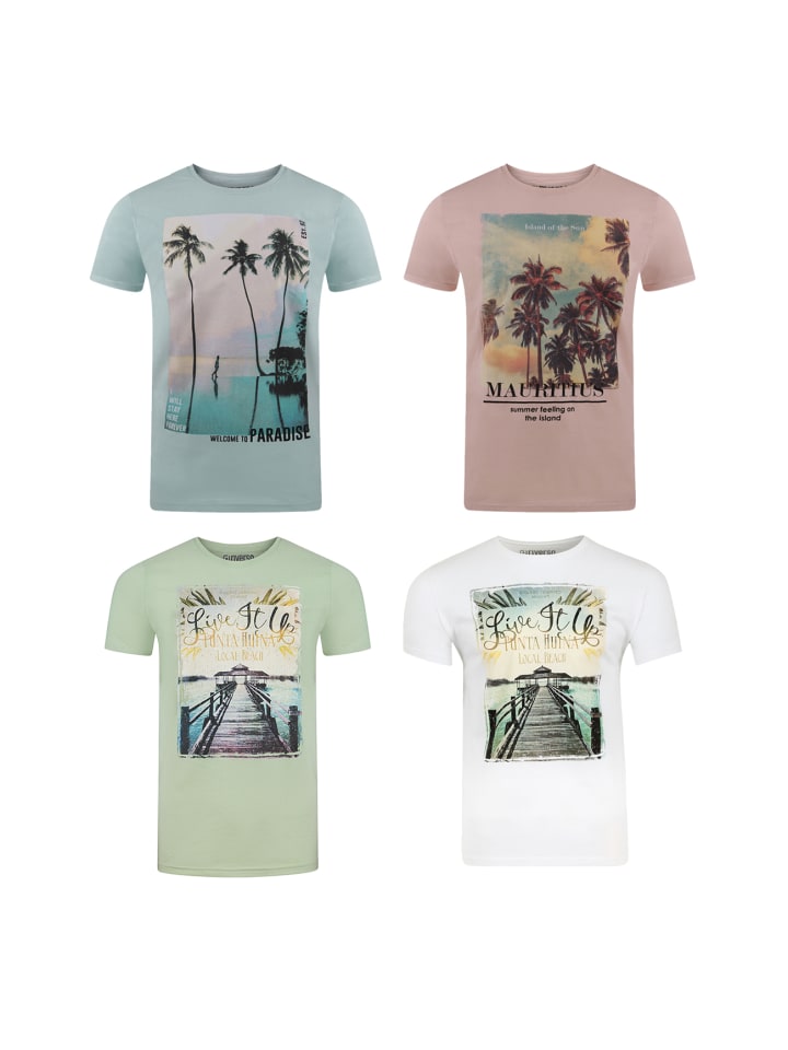 

Набор из 4 разноцветных футболок RIVLukas