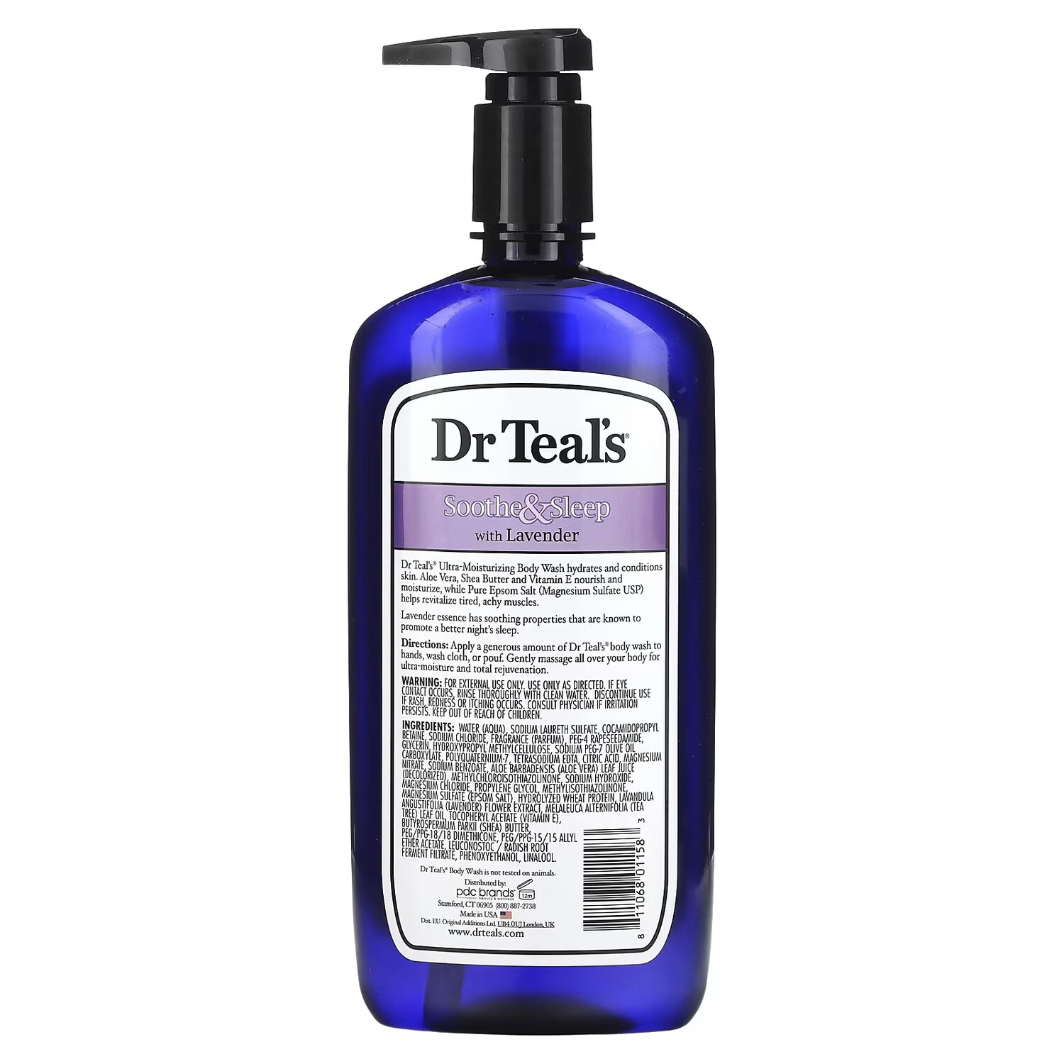 Гель Dr Teal's with Pure Epsom Salt Lavender для душа, 710 мл — фото 2