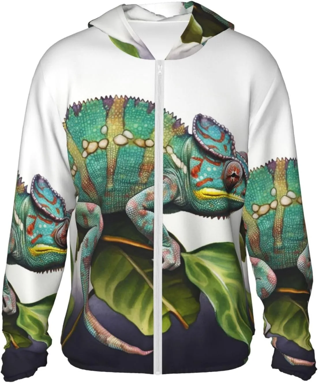 

Мужская толстовка с капюшоном UPF 50+ для защиты от солнца, на молнии, с карманом FHEBNDS