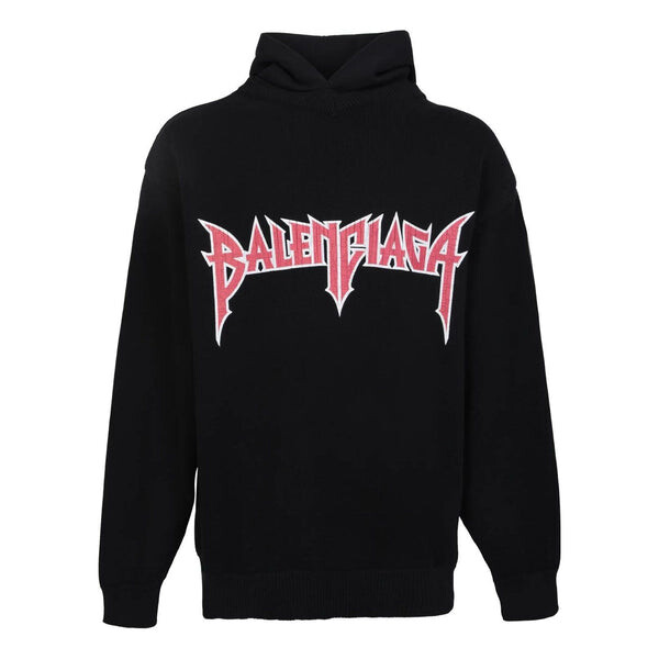

Толстовка metallica hoodie medium fit 'black orange' Balenciaga, черный