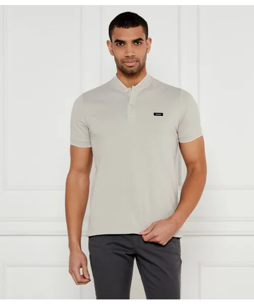 

Футболка поло Slim fit Calvin Klein, бежевый
