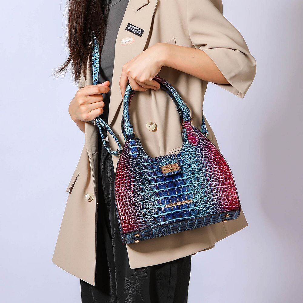 

MKF Collection Ava Gradient Женская большая сумка с тиснением под крокодила от Mia K, розовый