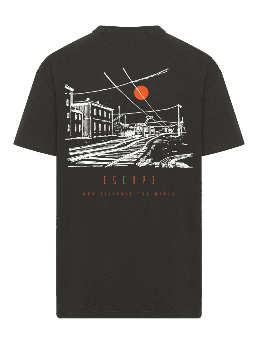 

Рубашка F4NT4STIC Escape Discover the World Town Train Station, черный