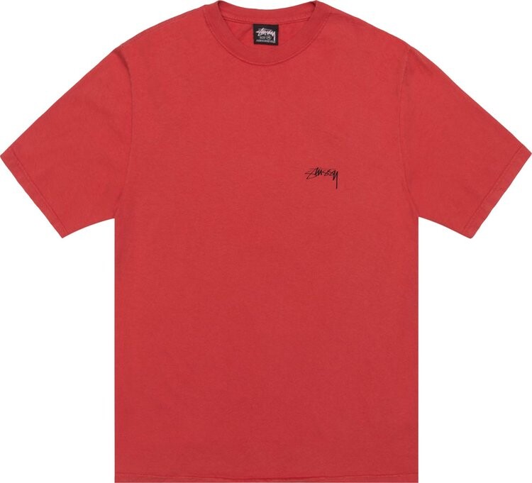 

Футболка Stussy Smooth Stock 'Guava', красный