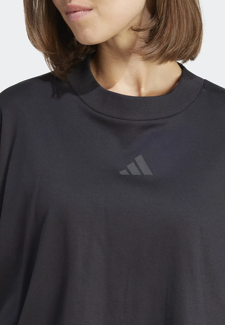 Футболка свободного кроя, City Escape Adidas, черный — фото 3