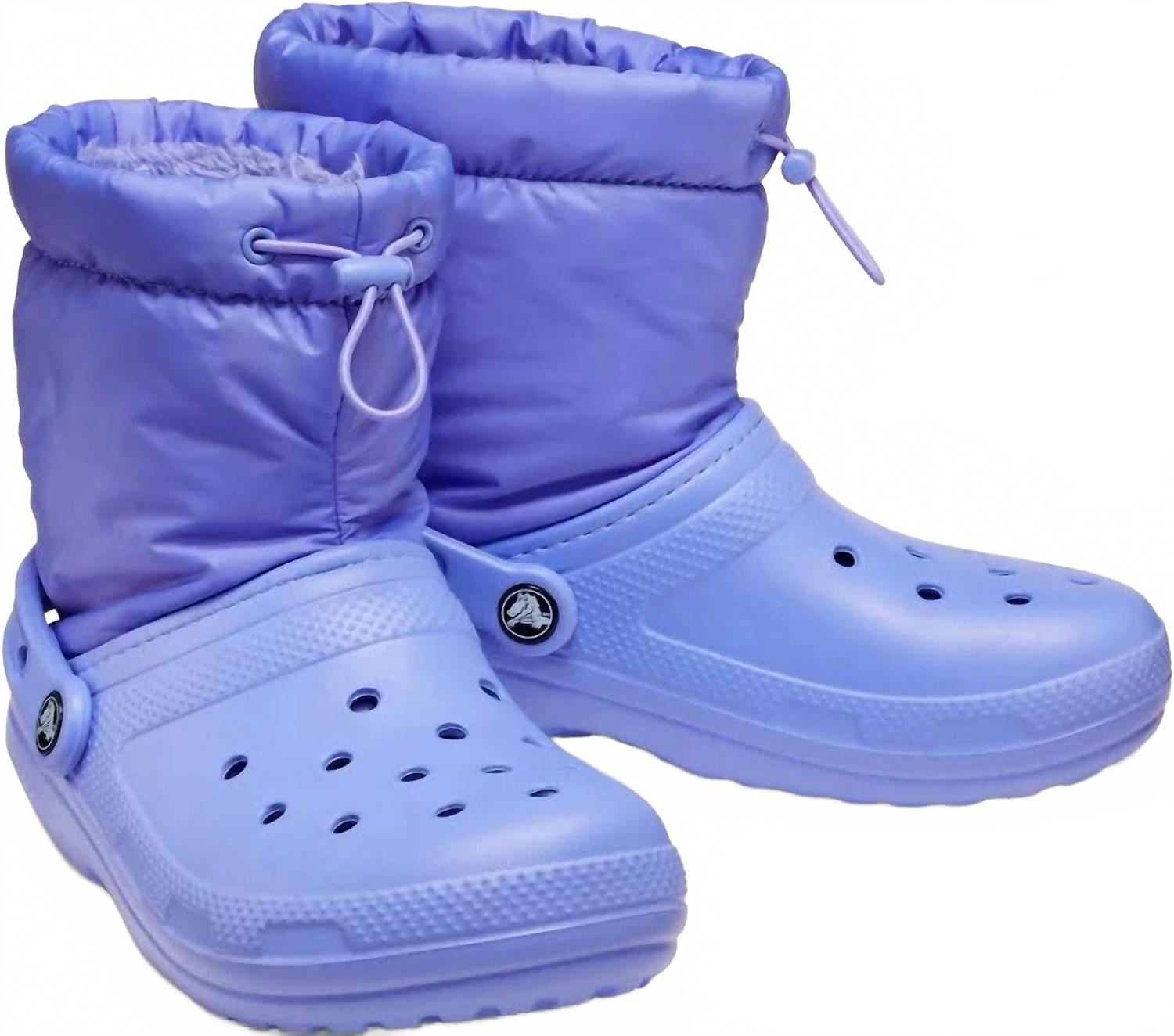 

Crocs Мужские классические ботинки Neo Puff на подкладке, фиолетового цвета