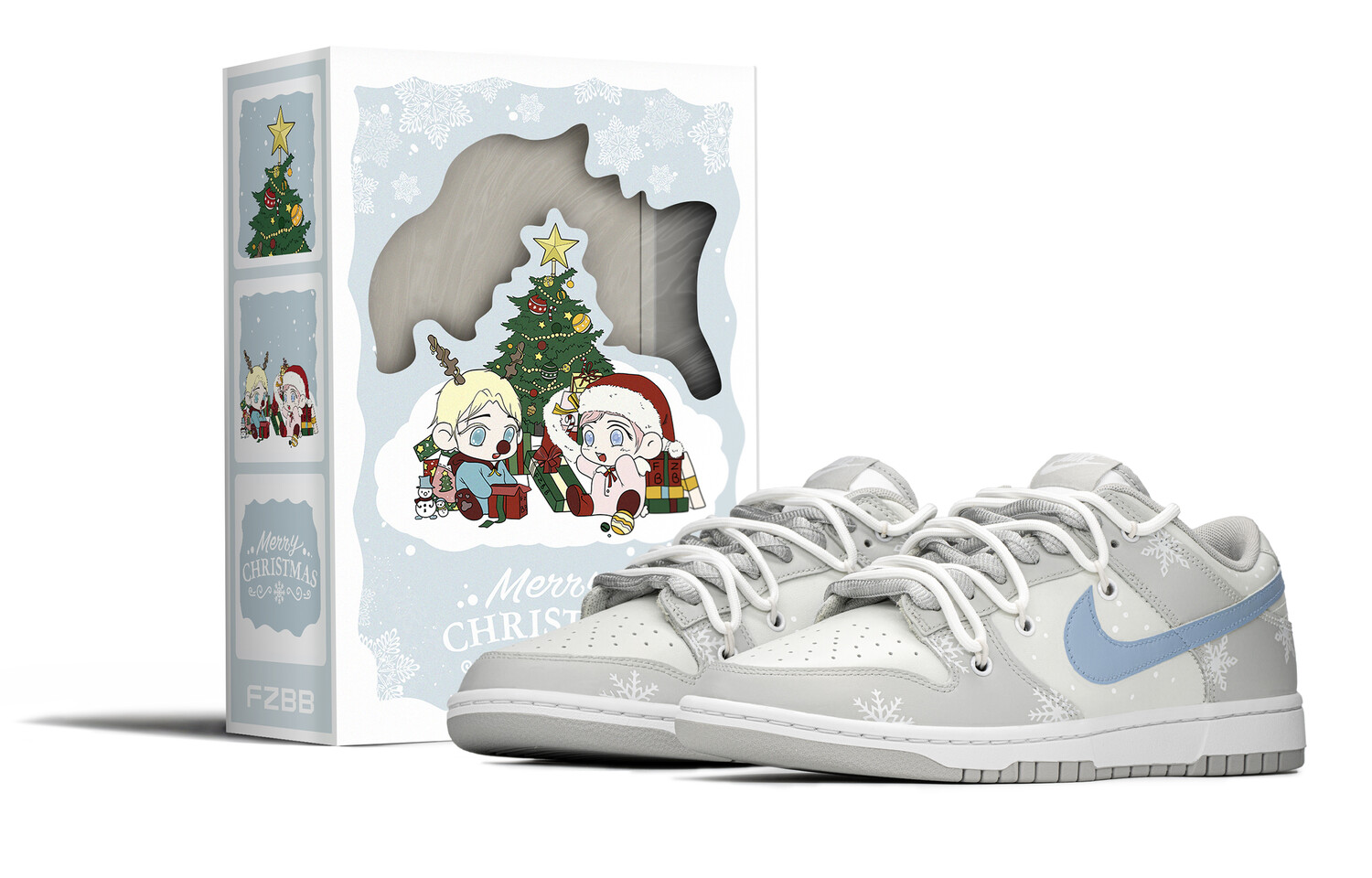 

Мужские кроссовки для скейтбординга Nike Dunk, Blue Gray White