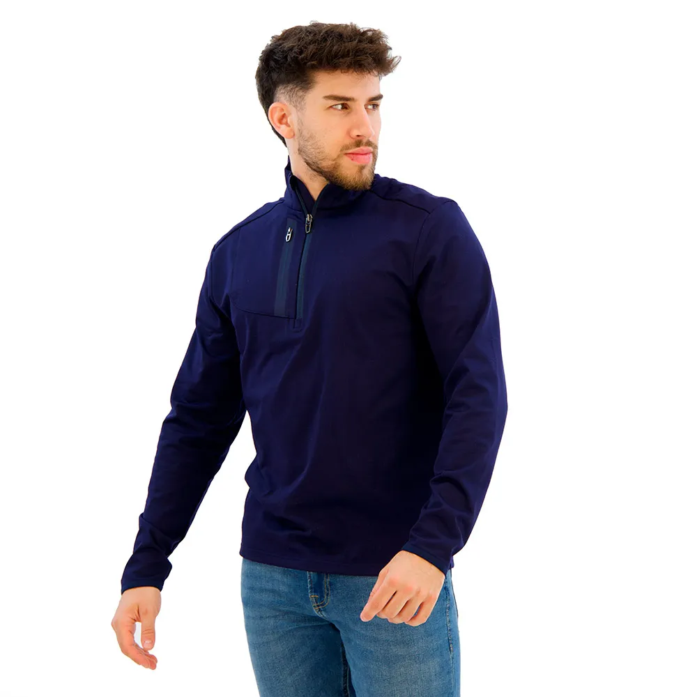 Свитер Polo Ralph Lauren 785964032 half zip, синий — фото 3