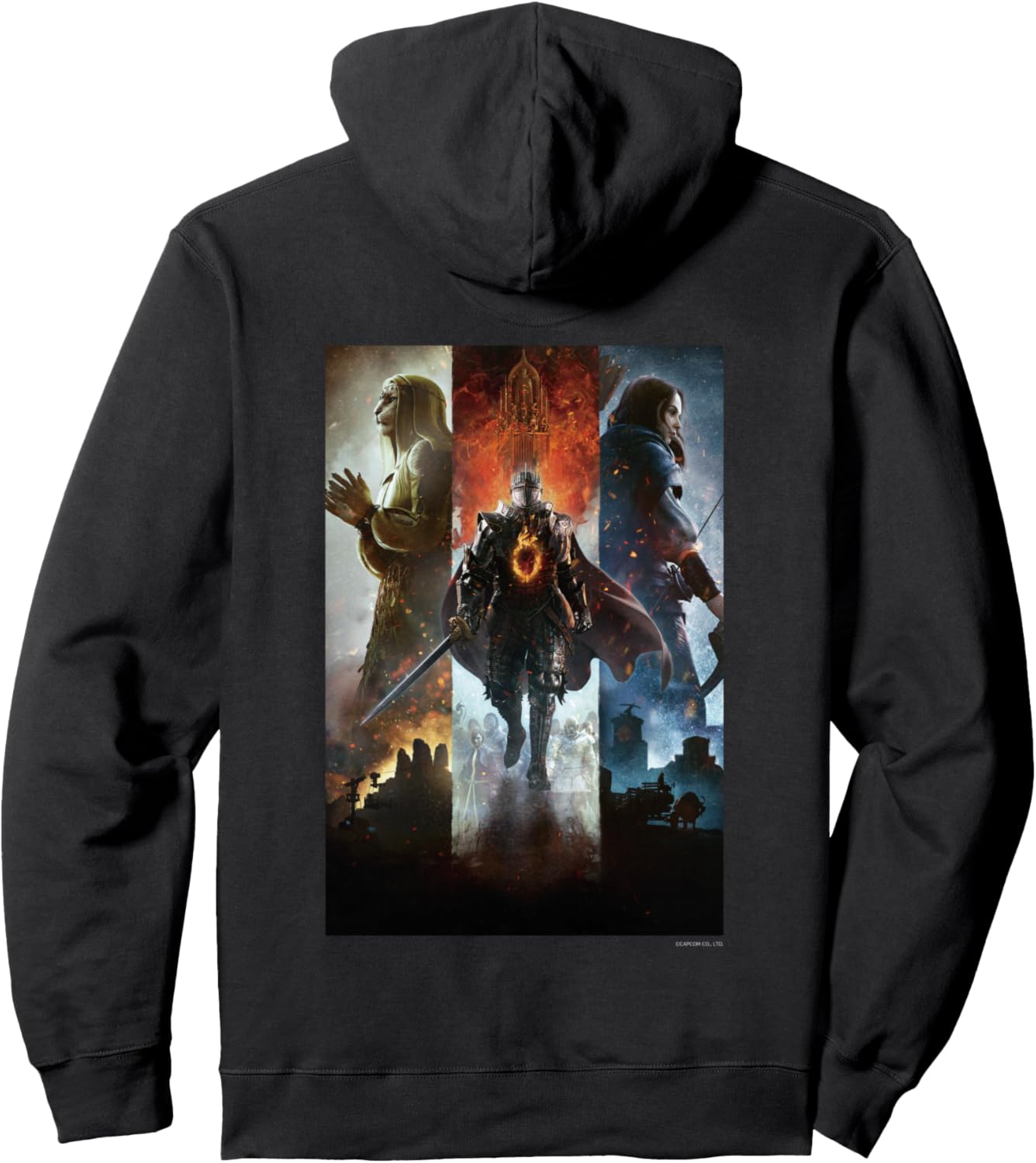 

Худи с ключевым изображением Dragon's Dogma 2, черное Capcom