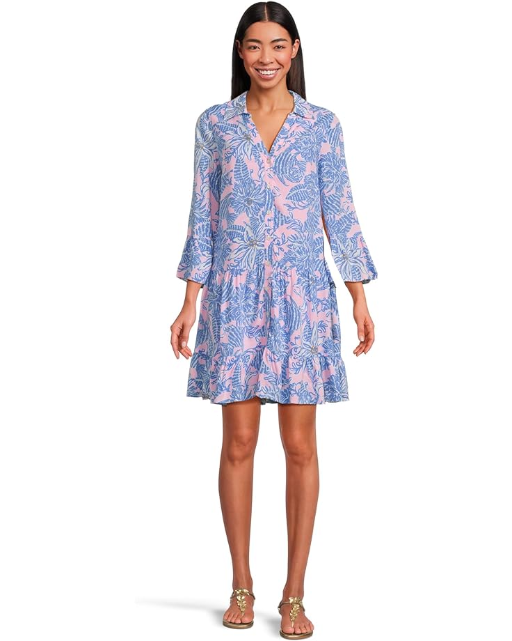 

Платье Lilly Pulitzer Diantha Tunic Dress, цвет Conch Shell Pink Up Scale