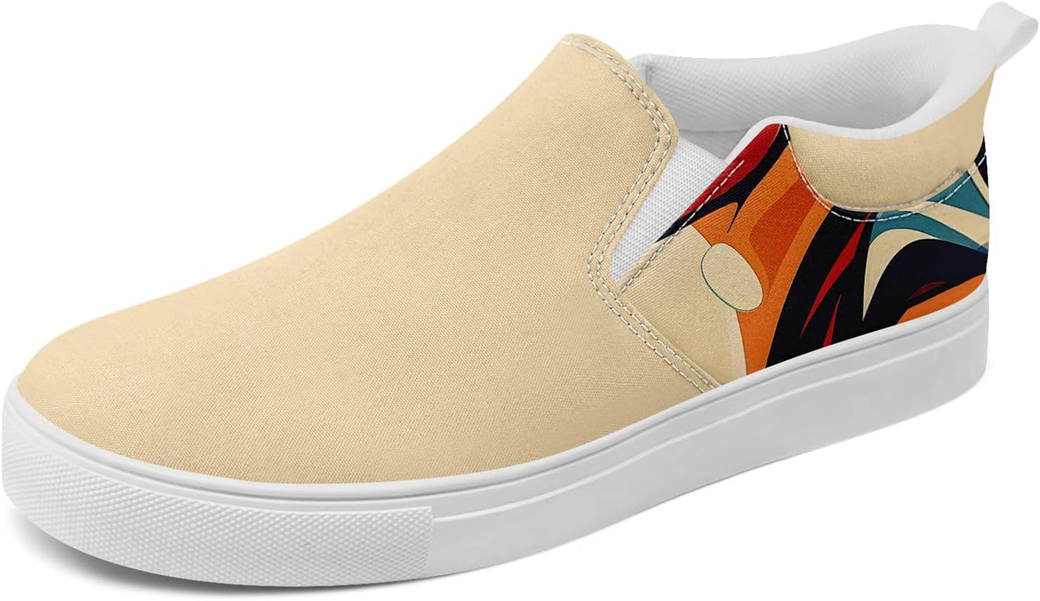 

Мужские модные холщовые кеды, женские слипоны, удобные в носке, дышащие, легкие, стильные кроссовки с графическим принтом, повседневная обувь Awsole, белый/красный/синий/оранжевый/бежевый