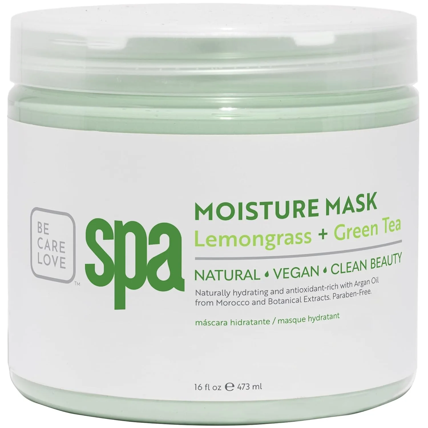 Маска для лица Bcl Spa — Органическая для рук, ног и тела с лемонграссом и зеленым чаем, уход для спа-процедур с, 425.25 г