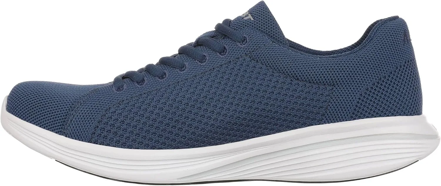 Мужские кроссовки MBT SORA LACE UP в современном стиле. Анатомическая и удобная обувь для ходьбы. Физиологическая конструкция для комфорта и устойчивости. Кроссовки с изогнутой подошвой и шнуровкой, синий — фото 2