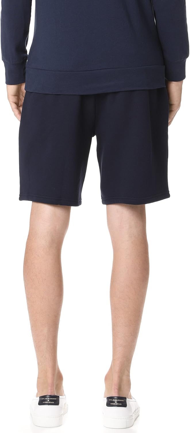 Lacoste мужские спортивные теннисные флисовые шорты, Navy Blue — фото 3