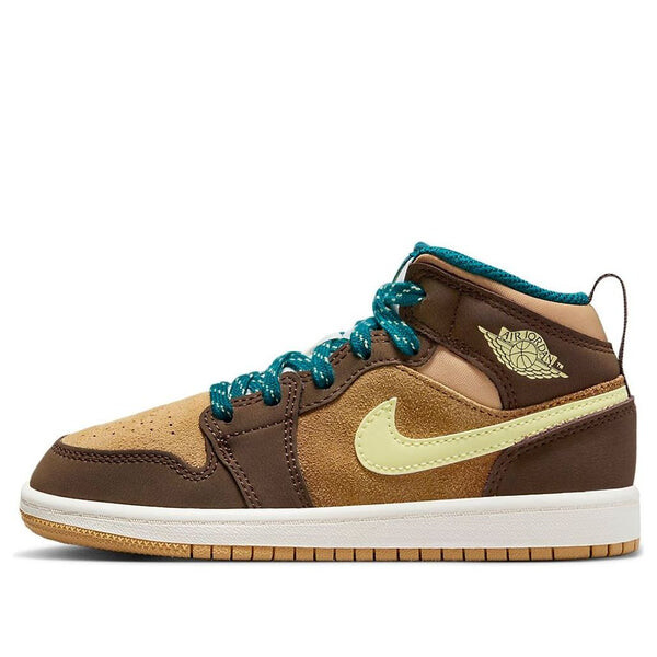 

Кроссовки 1 mid se 'cacao wow' Air Jordan, мультиколор