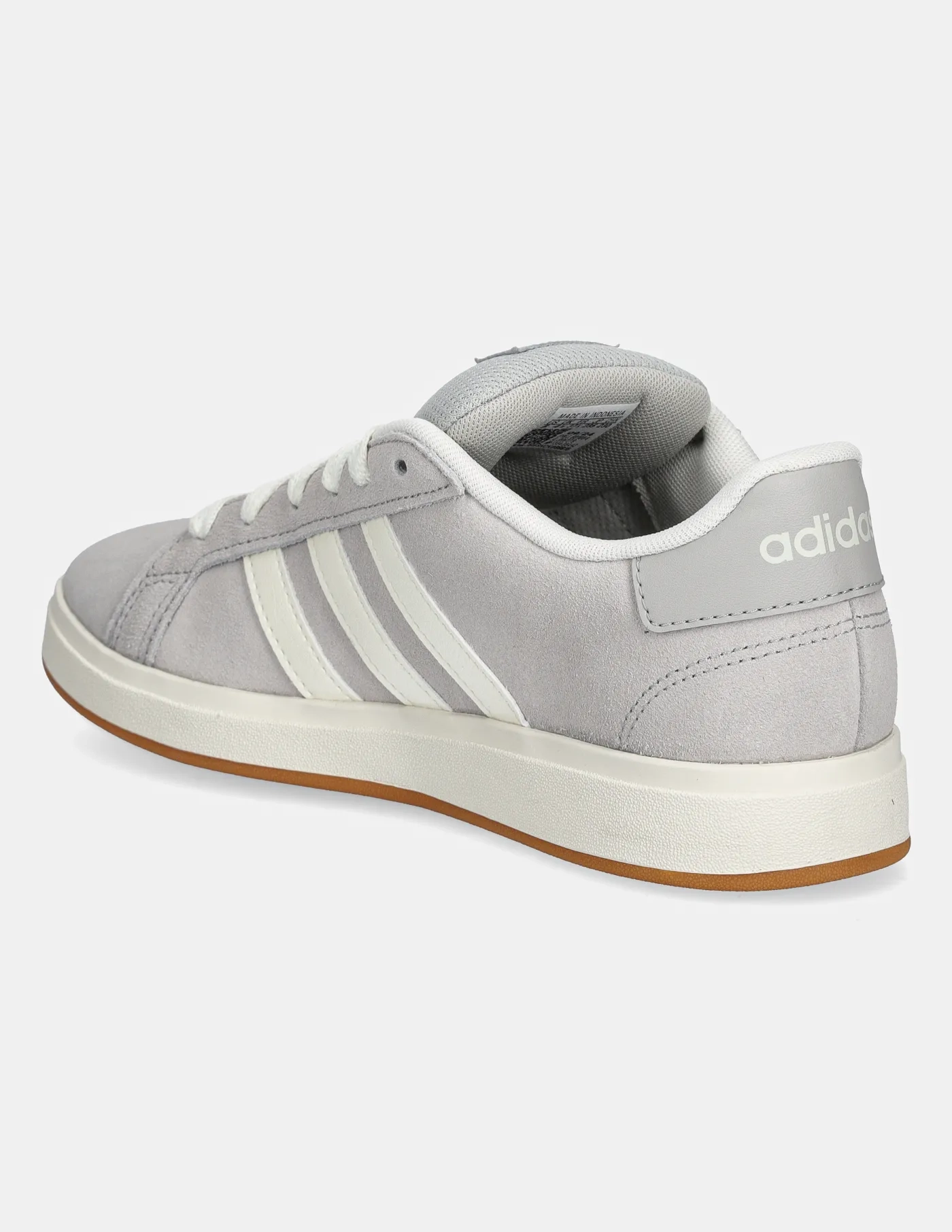 Детские замшевые кроссовки GRAND COURT 00s adidas, серый — фото 4