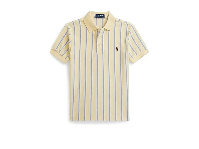 Поло Polo Ralph Lauren Kids Striped Oxford Mesh, Wicket Yellow/Multicolor
