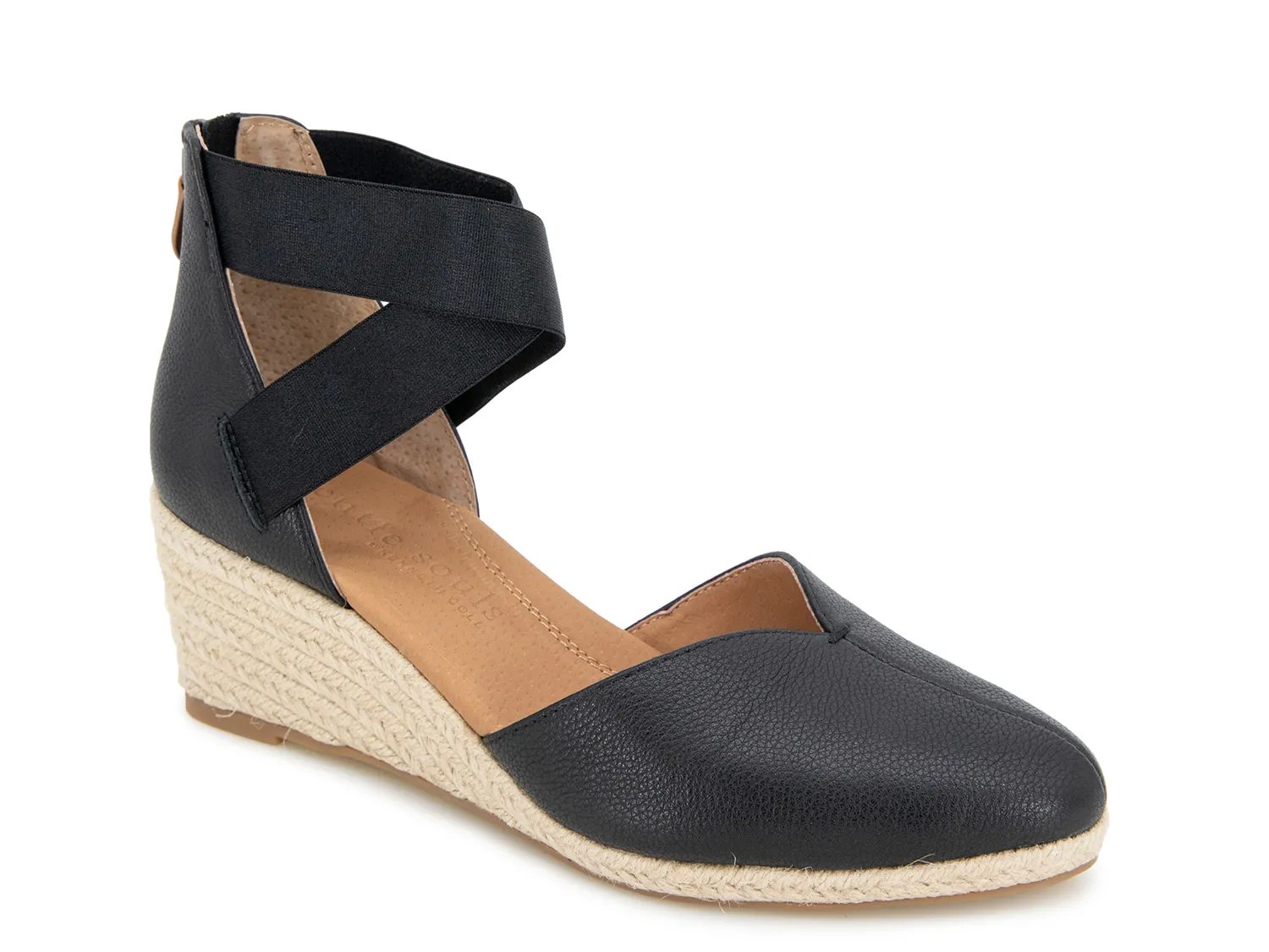 Сандалии Gentle Souls by Kenneth Cole Orya Wedge Sandal, черный