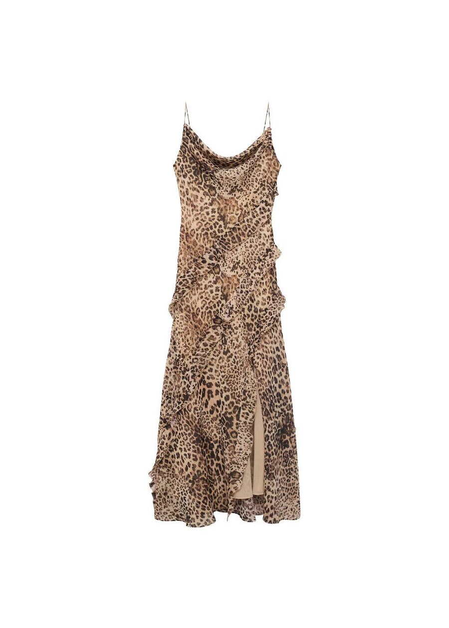 

Макси платье MANGO Livia, Beige