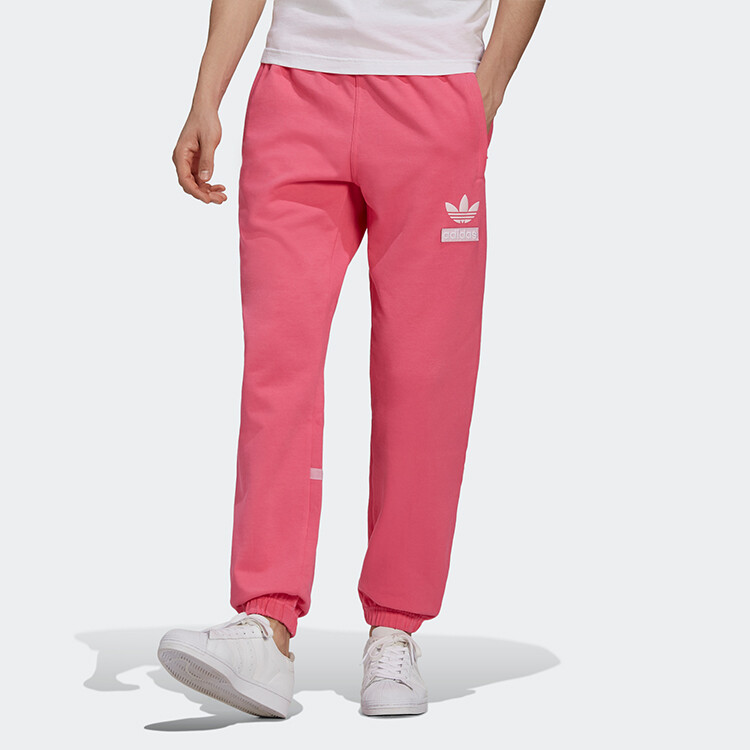 Трикотажные спортивные штаны мужские полулюминесцентные Adidas Originals, цвет Semi-phosphor — фото 2