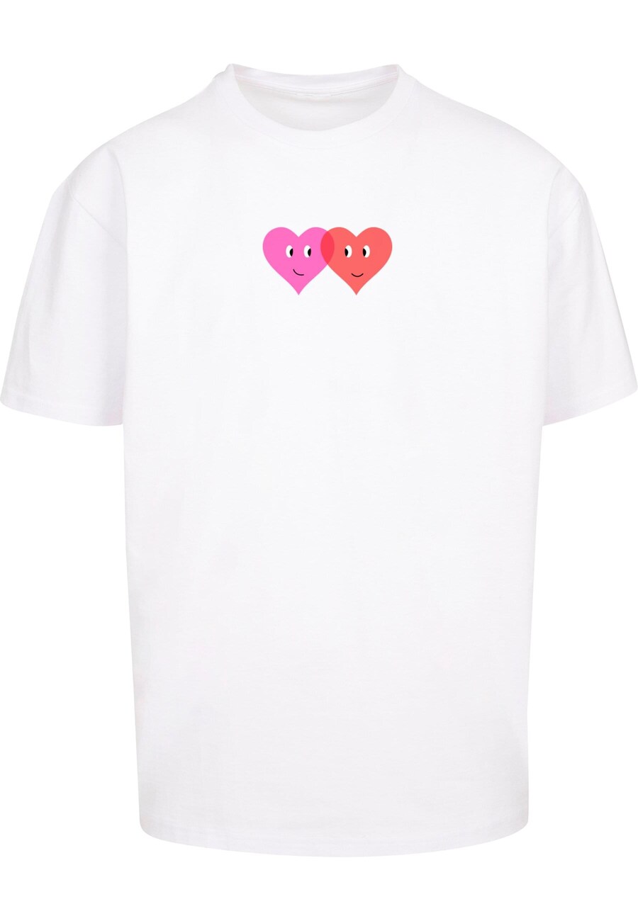 

Рубашка Merchcode Hugs & Love - Two Hearts, белый