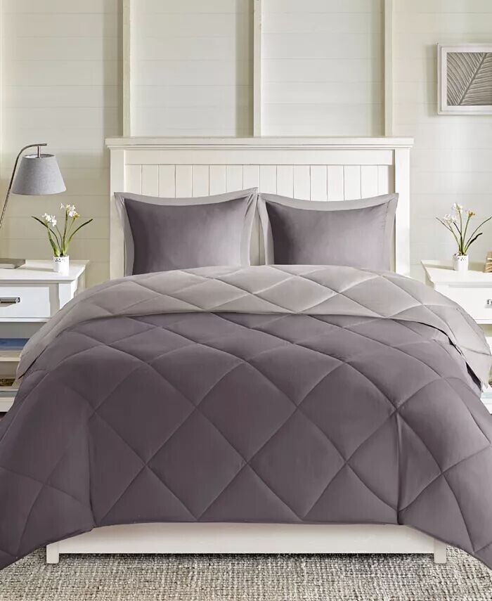

Двусторонний жаворонок, 2 шт. Комплект одеял, Twin/Twin XL Madison Park Essentials, коричневый