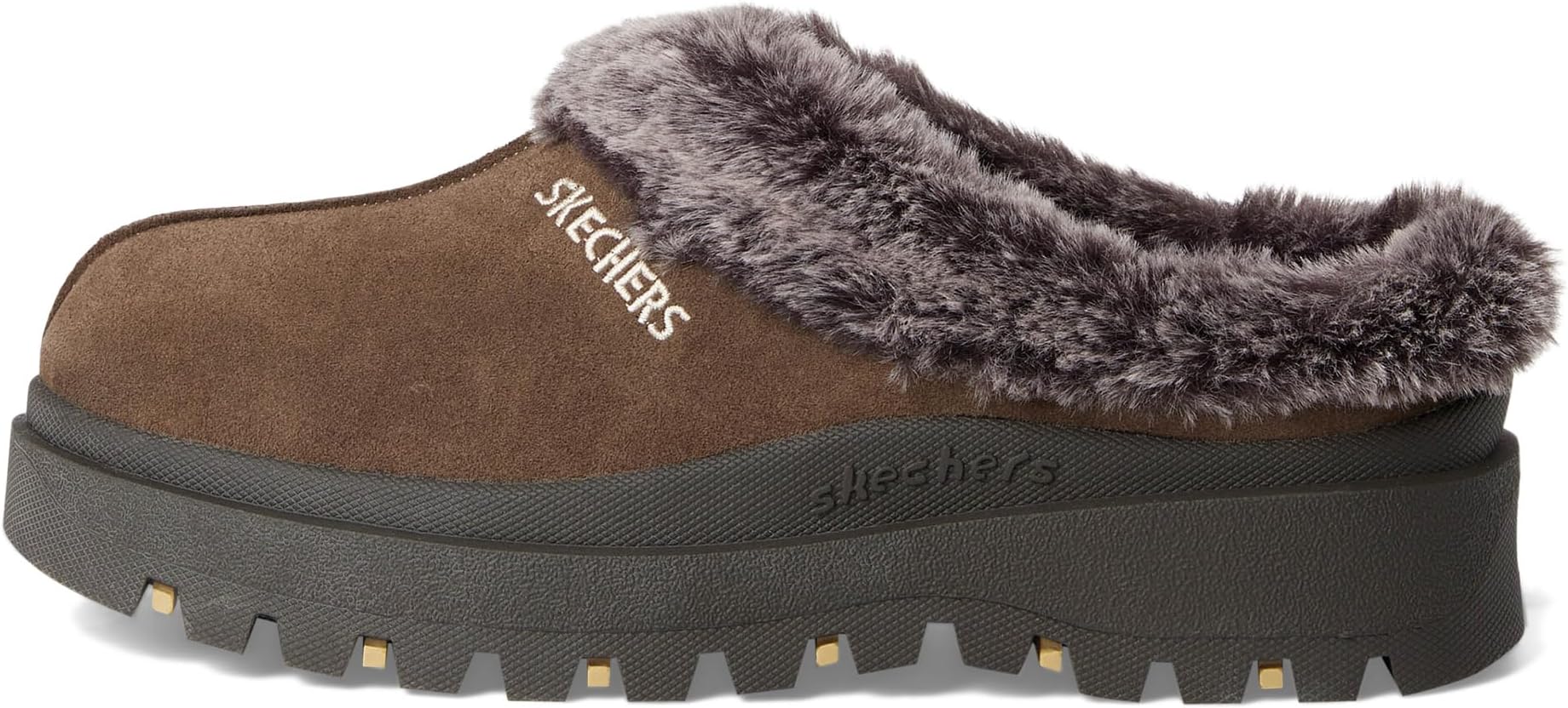 Сабо SKECHERS Shindigs - Fortress, Chocolate Suede — фото 4