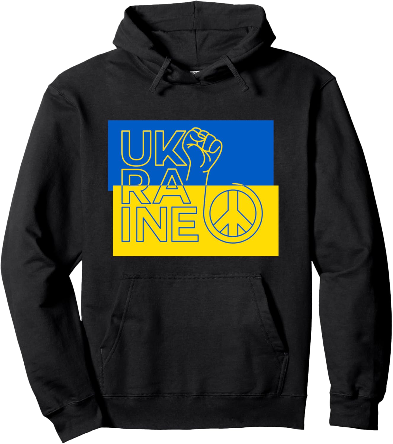 

Худи «Нет войне» - дизайн в поддержку движения за мир No War, черный