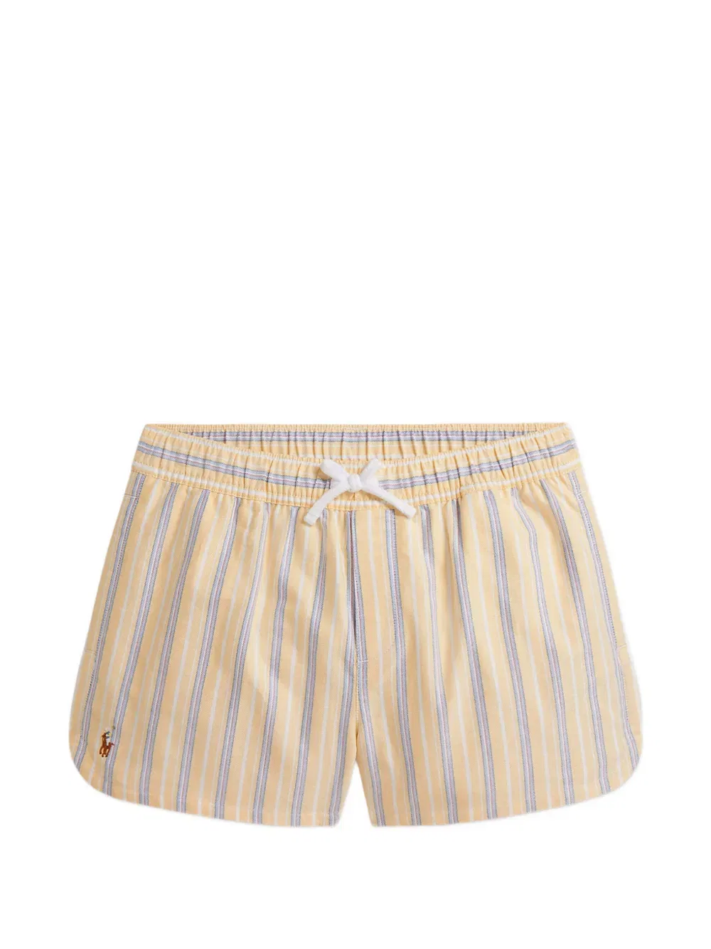 Полосатые шорты на завязках Polo Ralph Lauren Kids, желтый