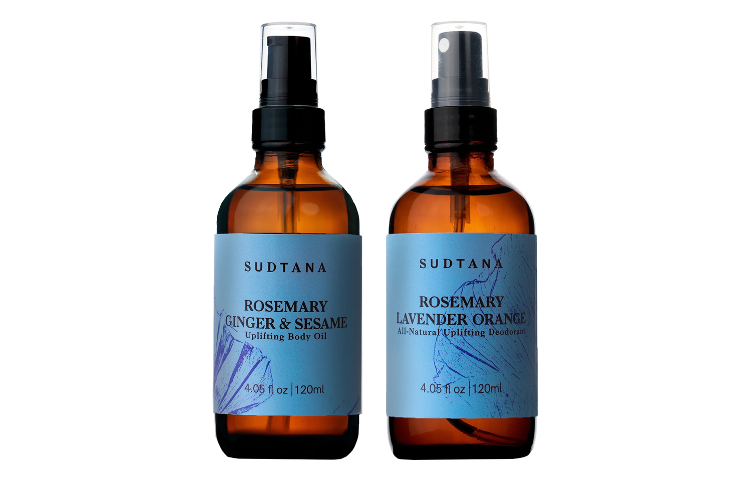 

SUDTANA Набор уходового масла для тела rosemary увлажняет и питает 120мл+120мл