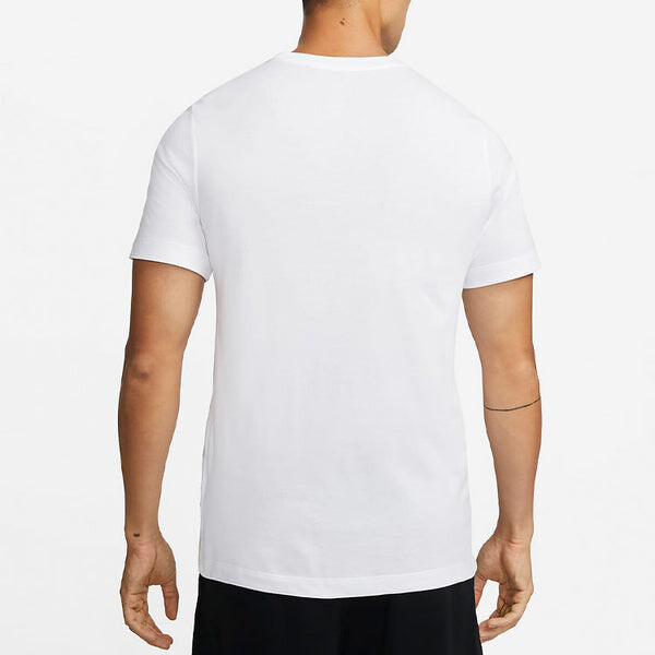 Футболка Men's Nike Lebron James Lion Pattern Round Neck Pullover Short Sleeve White T-Shirt, мультиколор — фото 4