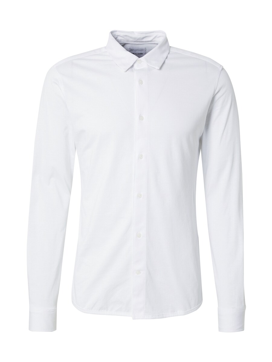 

Рубашка Slim Fit на пуговицах Only & Sons ONSRobin, белый