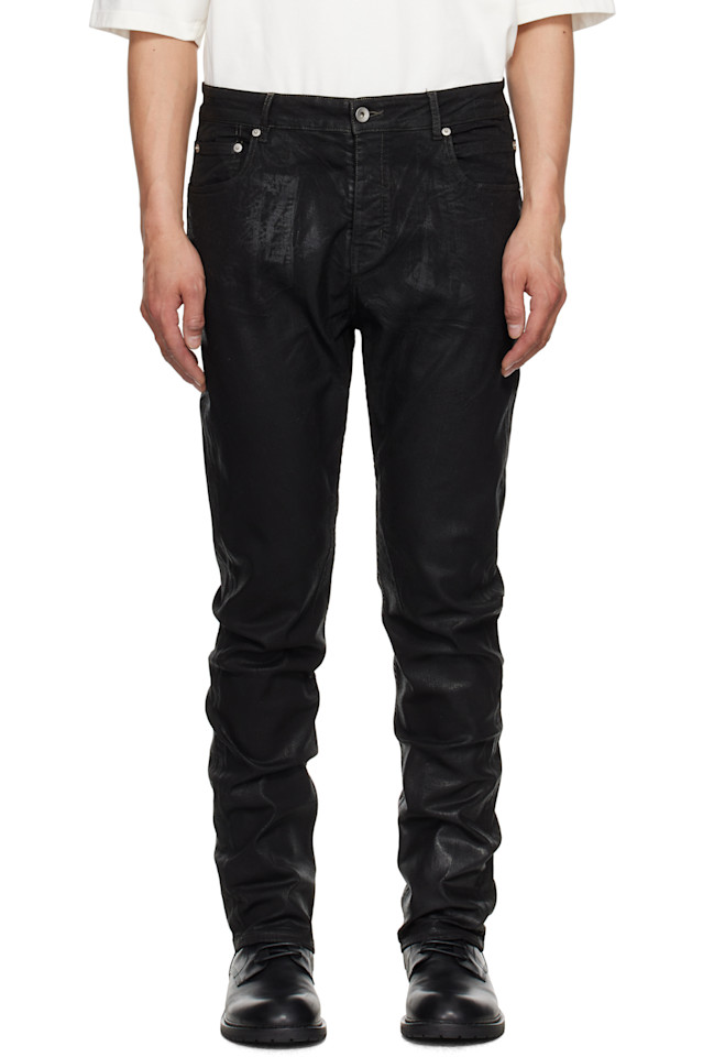 

Голливудские джинсы Detroit cut Rick Owens Drkshdw, черный