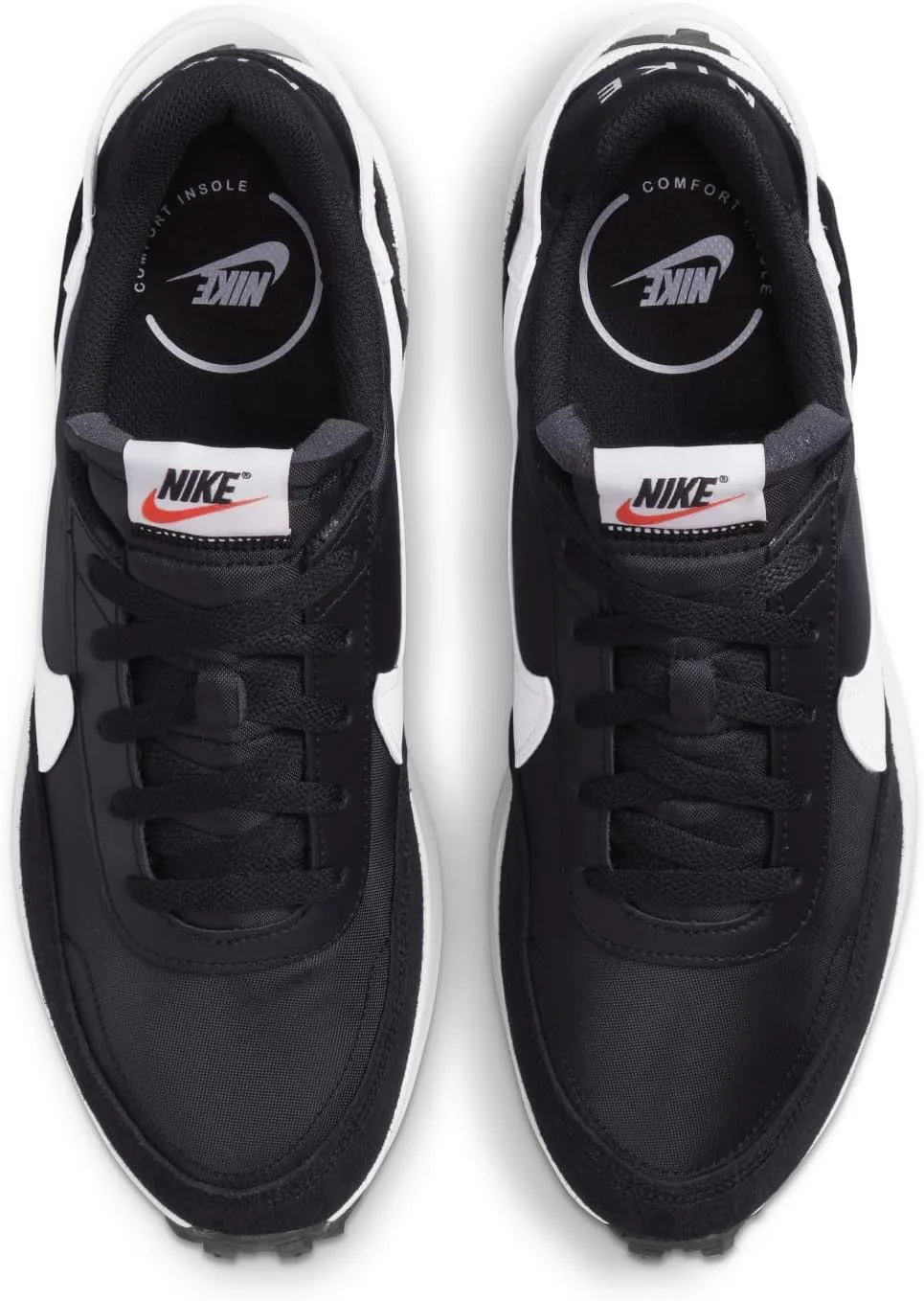 Мужские кроссовки Nike Waffle Debut, черно-белый — фото 4