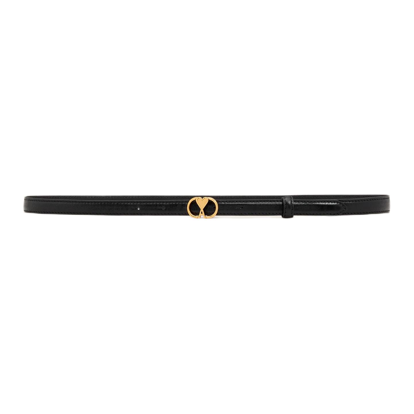 

AMIPARIS Тонкий ремень Ami Paris Ami De Coeur, Black