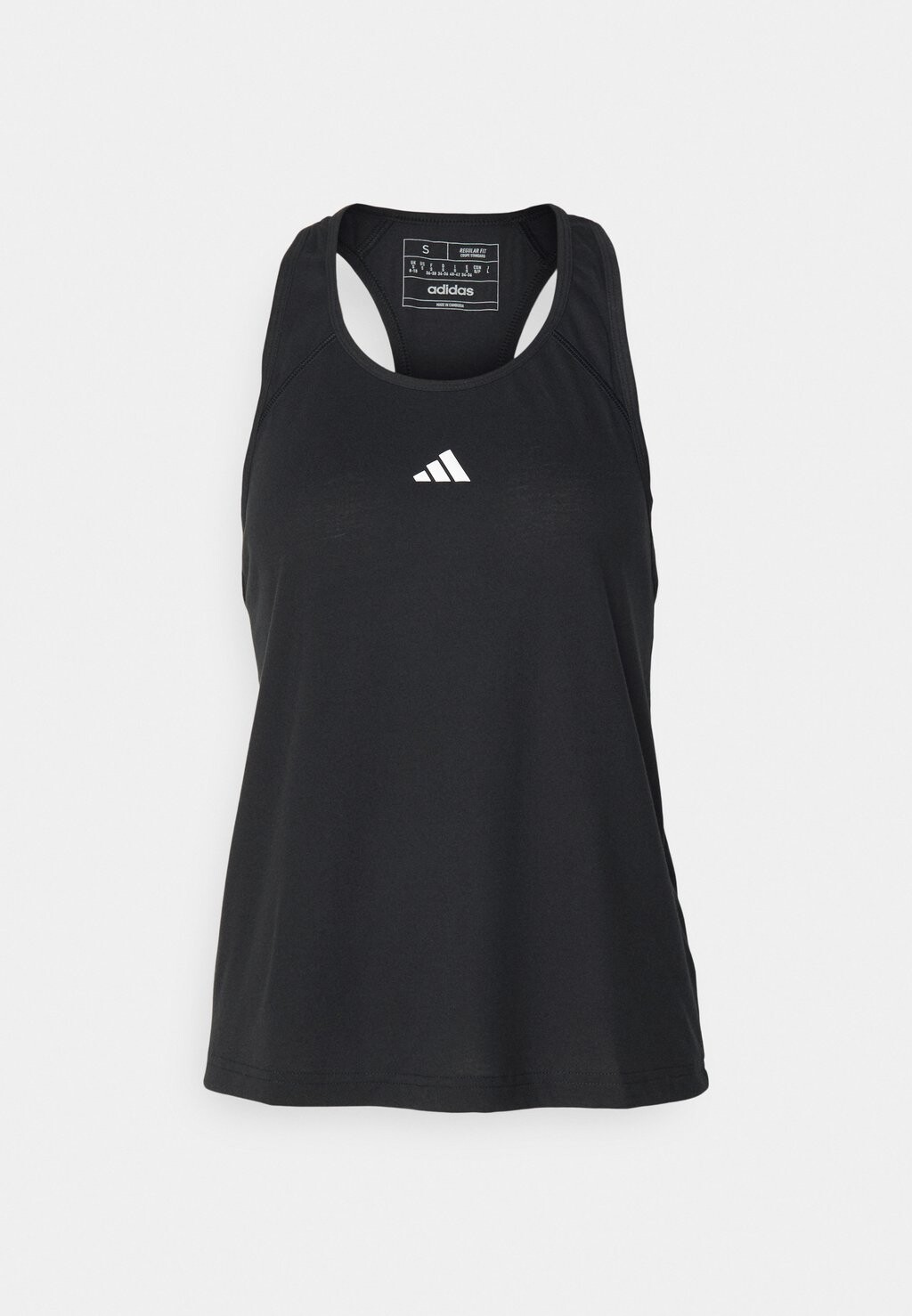 Топ TRAIN ESSENTIALS MINIMAL BRANDING RACERBACK adidas Performance, цвет black — фото 4