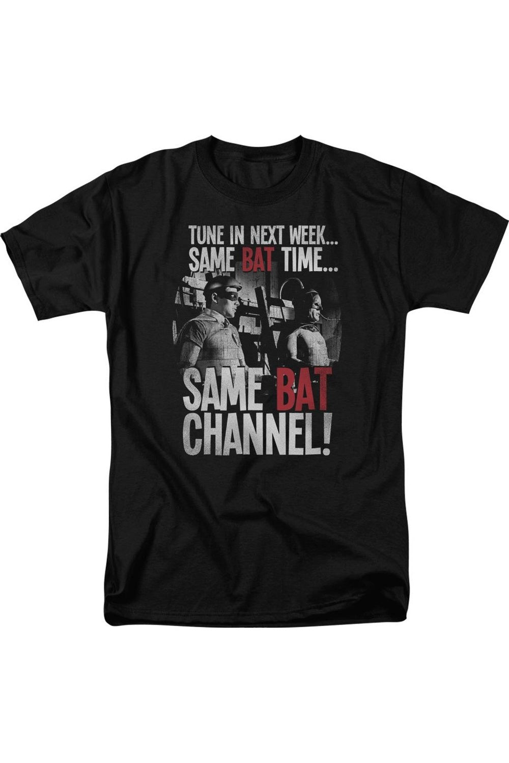 

Футболка / футболка с коротким рукавом для взрослых Batman Classic Tv Bat Channel Gildan, черный