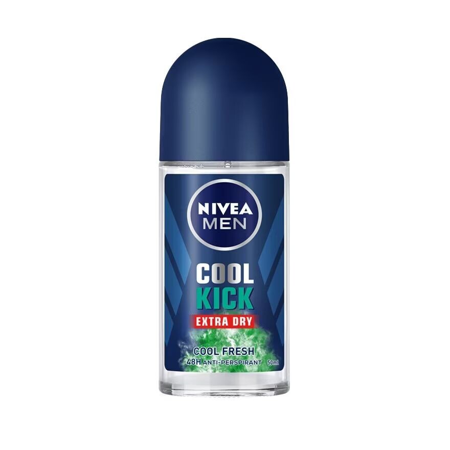 

Nivea NIVEA MEN Дезодорант Roll On Coolkick Cool Fresh 50 мл. โรลออน и ระงับกลิ่นกาย ผู้ชาย, Green