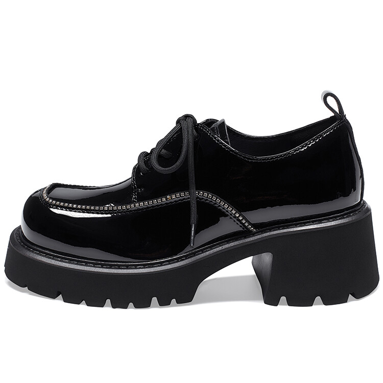 

Туфли женские повседневные Women's Casual Shoes Women's Low-Top Black Ewed