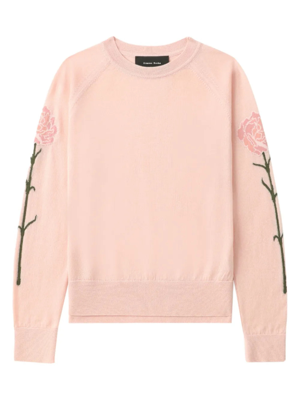

Свитер с цветочным мотивом Simone Rocha, розовый