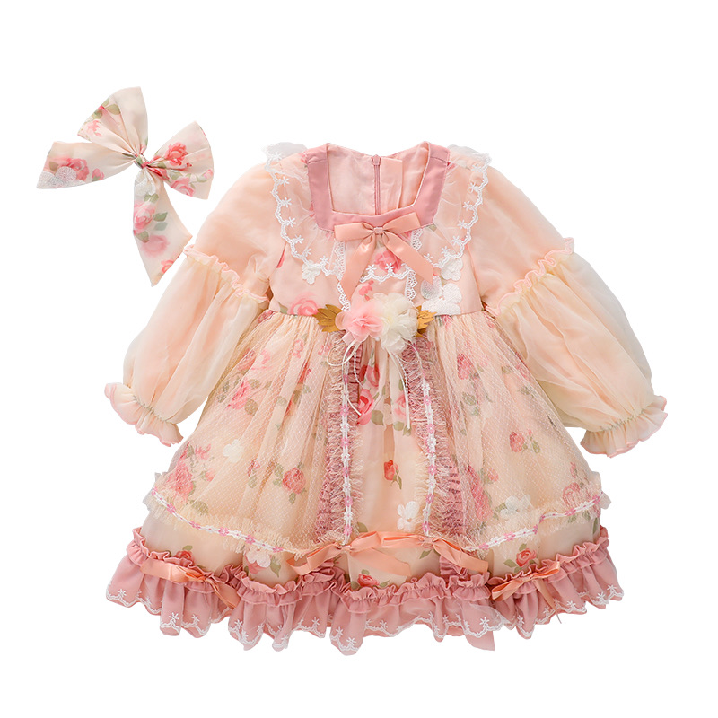 

Платье для детей PROTECTCAMEL, розовый+headdress