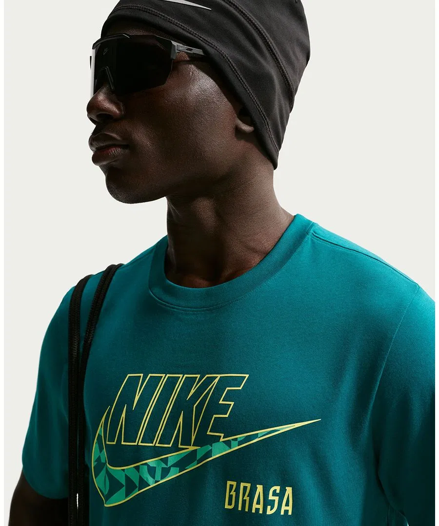 Футболка Brazil Futura Soccer Nike, бирюзовый — фото 3