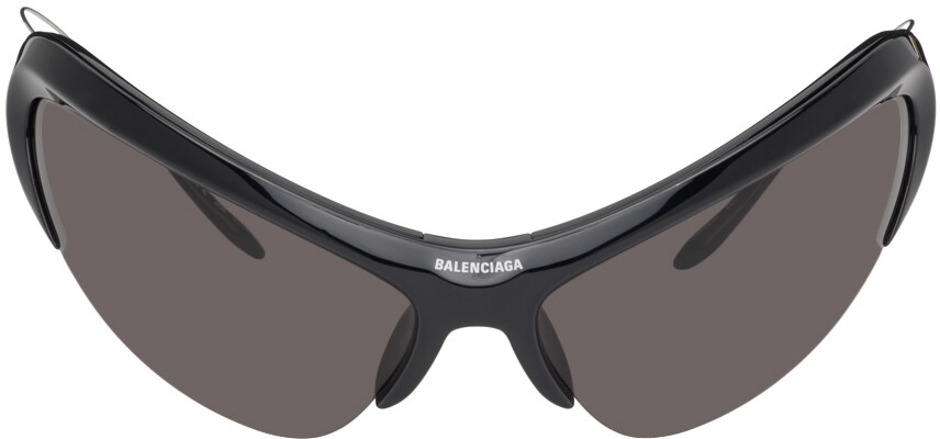 

Черные блестящие солнцезащитные очки Cat Wire Balenciaga