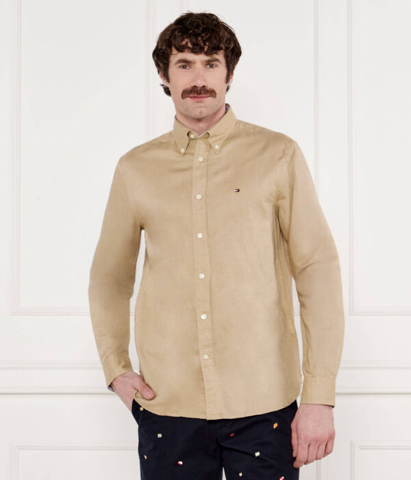 

Рубашка Regular fit Tommy Hilfiger, желтый