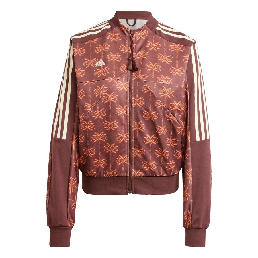 

Спортивная толстовка ADIDAS SPORTSWEAR Athletic Zip-Up Hoodie adidas x FARM Rio Tiro, цвет Chestnut brown/Auburn/Cognac