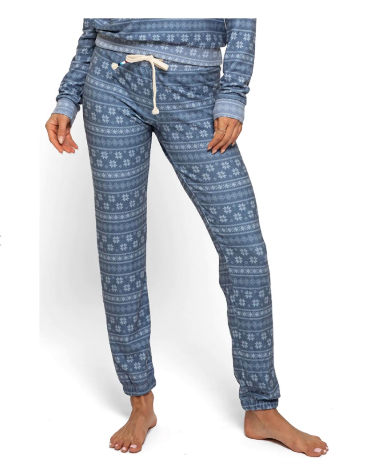 

Женские джоггеры Fair Isle Hacci цвета индиго Sol Angeles