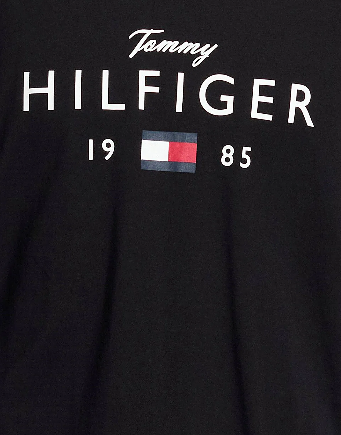 Футболка с логотипом Tommy Hilfiger черная — фото 4