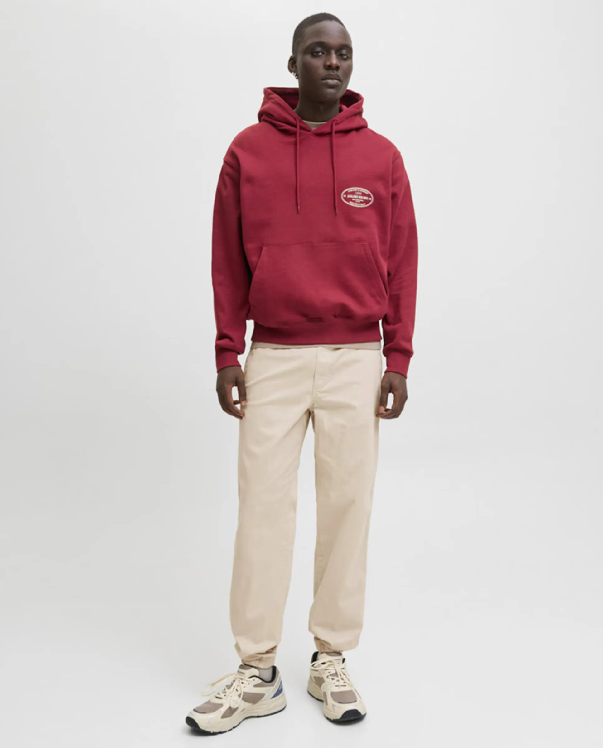 

Мужские брюки-джоггеры relaxed fit Jack & Jones, бежевый